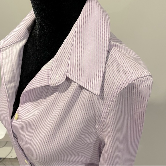 Banana Republic Non Iron Lilac Button Down Shirt - Picture 8 of 12